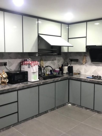 Kitchen Cabinet (Grey)