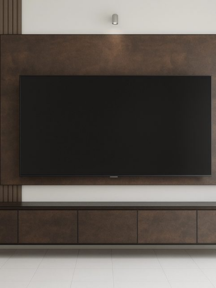 Dark Mahogony Texture TV Cabinet
